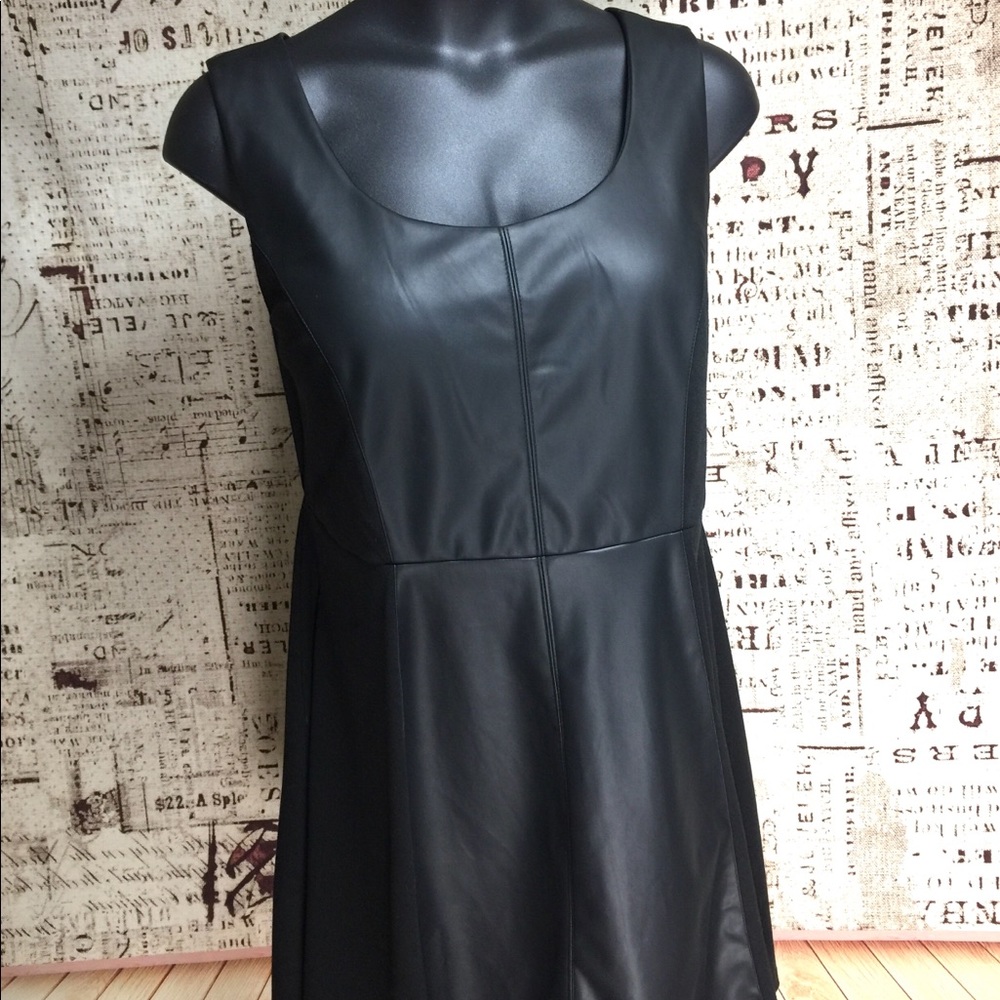 Faux Leather Fit and Flare Dress by Torrid